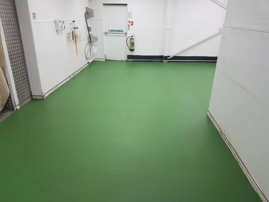 Green resin flooring